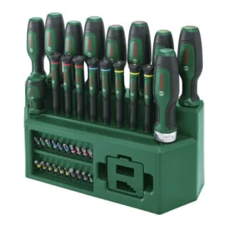 Bosch Schraubendreher-Set Mixed, 39-tlg. – Vielseitige Auswahl - Praktisches 39-teiliges Schraubendreher-Set von Bosch für verschiedene Anwendungen. Ideal für Heimwerker und Profis, bietet es eine robuste Qualität und Langlebigkeit.