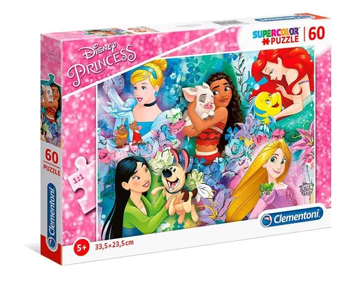 Puzzle 60 elementów Princess CLEMENTONI 26995 CLEMENTONI 8005125269952