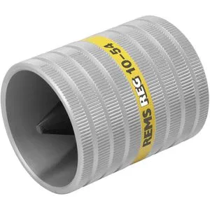 Rems Rohrentgrater REG 10-54 - Rohrbearbeitung: Handentgrater für Innen- und Außenrohre, geeignet für verschiedene Materialien wie Stahl, Kupfer und Kunststoff, mit spezialgehärteten Schneiden für präzise Ergebnisse.