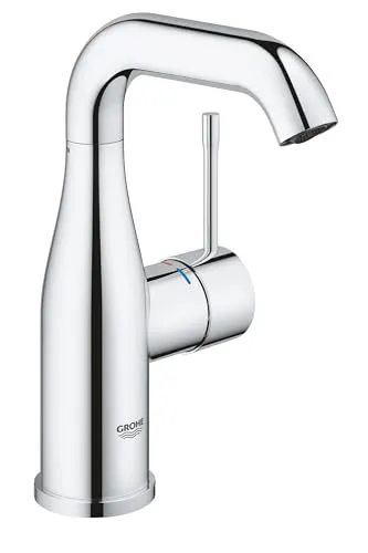 Grohe Essence Neu Waschtisch Armatur 23463001 - Waschtischarmatur mit GROHE SilkMove® Technologie für präzise Wassersteuerung und EcoJoy® für Wasserersparnis, ideal für moderne Badezimmer.