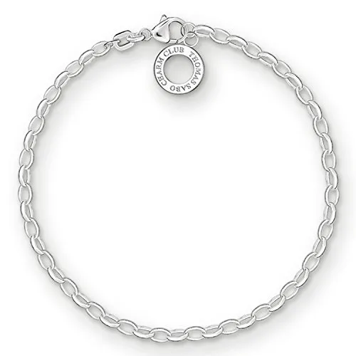 Thomas Sabo Damen Charm-Armband Classic Charm Club 925 Sterling Silber - Elegantes Charm-Armband aus 925er Sterlingsilber, ideal kombinierbar mit individuellen Charm-Anhängern für unzählige Gestaltungsmöglichkeiten. Perfekt als persönliches Geschenk für jeden Anlass.