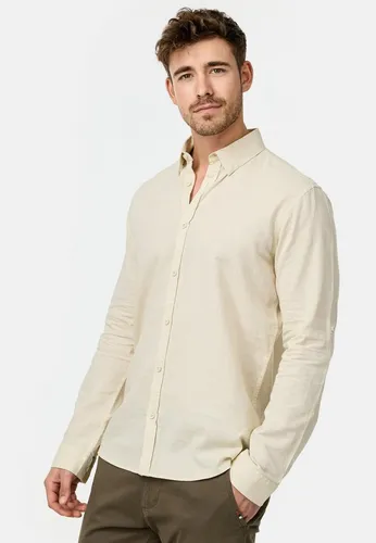 Indicode Brayden Herren Langarmhemd mit Button-Down-Kragen - Klassisches Herrenhemd in hochwertiger Verarbeitung – ideal für jeden Anlass und bietet optimalen Tragekomfort.
