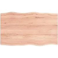 vidaXL Tischplatte Massivholz Eiche 100x60 cm mit Baumkante - Verleihe deinem Tisch mit dieser massiven Eichenholzplatte neuen Charme. Ideal für individuelle Gestaltungen, sofort einsatzbereit dank lackierter Oberfläche und handgefertigter Baumkante.