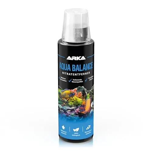 Aquarium Nitratentferner 236 ml – biologisch gegen Nitrat, Algen & Trübstoffe – für Süß- & Meerwasser – verbessert Wasserqualität & Ökosystem – ARKA Aqua Balance