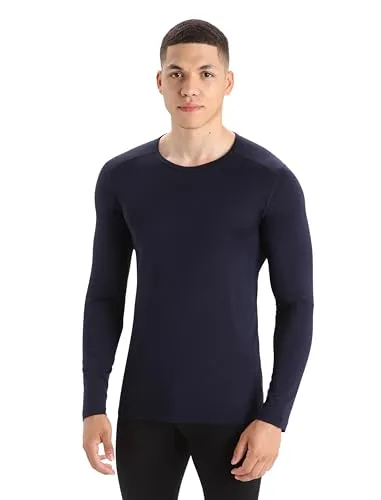 Icebreaker Men 200 Oasis LS Crewe Midnight Navy (XXL) von icebreaker