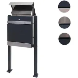 HWC-K41 Paketkasten mit Standfuß in grau von Mendler