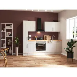 RESPEKTA Küchenzeile Anton 250 cm in weiß von Respekta