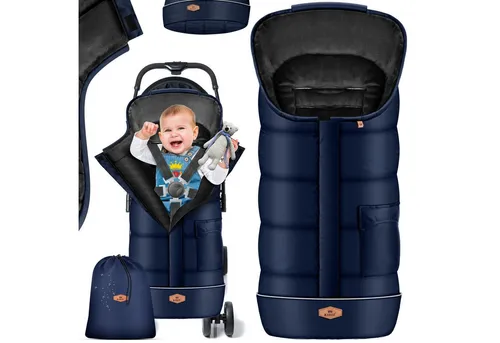 Kidiz® Babyfußsack - Winterfußsack für Babyschalen - Fußsäcke für Kinderwagen, wasser- und windabweisend, optimaler Wärmeschutz und vielseitig einsetzbar für Spaziergänge bei jedem Wetter.