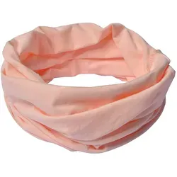 Kinder Baumwolle Schlauchschal Lachs-L - Rosa