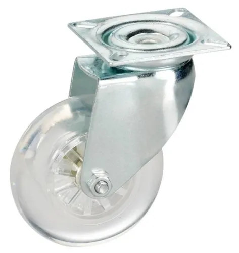 Lenkrolle mit Platte 75 x 23 mm, Tragkr. 50 kg  Lenkrolle