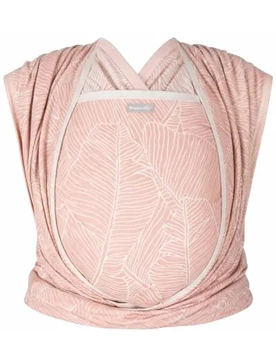 Hoppediz Gewebtes Tragetuch 100% Bio-Baumwolle, Rosa 4,60 m - Hochwertiges Tragetuch für Babys, gefertigt aus 100% Bio-Baumwolle. Vielseitig nutzbar in verschiedenen Tragepositionen und waschbar bis 60°C für einfache Pflege.