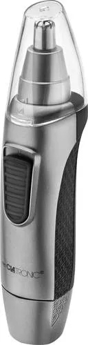 Clatronic Nasenhaartrimmer NE 3595 - Haar- & Bartschneidegeräte, entfernt mühelos Nasen- und Ohrhaare mit integriertem Licht für präzise Anwendung und abwaschbare Edelstahl-Scherkopf für einfache Reinigung.