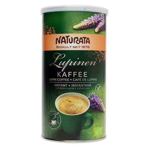 Naturata Lupinenkaffee Instant, BIO, gluten- und koffeinfrei - Instantkaffee aus Lupinen, Roggen und Zichorien, 100% koffeinfrei und ideal für Schwangere und Menschen mit Bluthochdruck. Vegan und glutenfrei für höchsten Genuss.