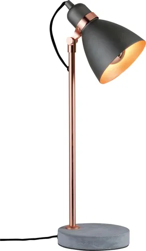 Paulmann Neordic Orm 79624 Schreibtischleuchte - Tischleuchte im nordischen Stil mit echtem Beton und trendigem Kupfer, ideal für wohnliche Lichtakzente in jedem Raum.