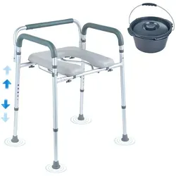 VEVOR Toilettenstuhl Nachtstuhl mit gepolsterter Sitzfläche von Vevor