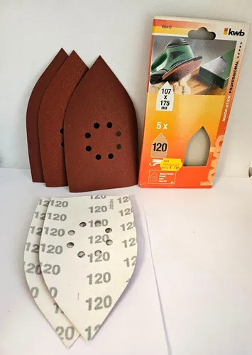 KWB Schleifpapier Multischleifer Klett 107x175mm K 120 Für RT-XS 28. WX646