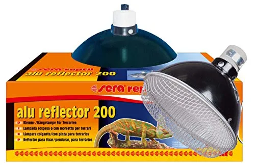 sera reptil alu reflector 200 - Klemm- und Hängelampe für Terrarien, 1 Stück (1er Pack)