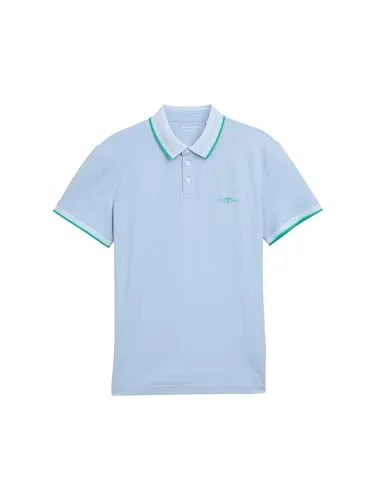 TOM TAILOR Herren 1045629 Poloshirt, 21068-Light Powder Blue, L