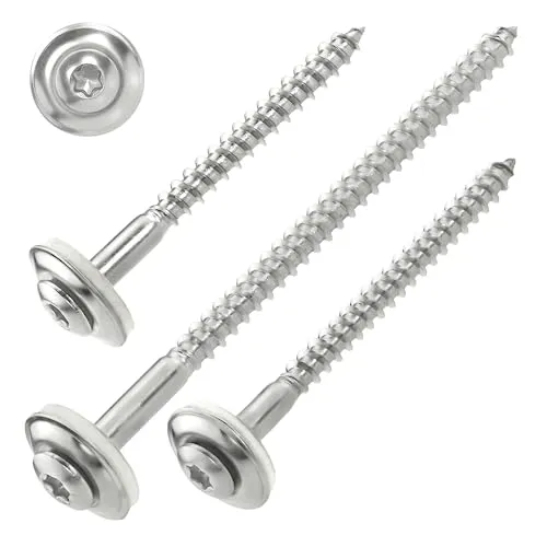 Stück SCREW REBEL Spenglerschrauben 4,5 x 25 mm - Edelstahl A2, Inox mit EPDM-Dichtscheibe Ø15mm TX 20 200