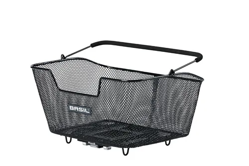Basil Unisex – Erwachsene Base M Fahrradkorb, schwarz