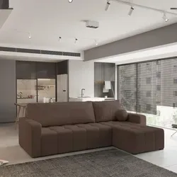 Masseno Ecksofa VOLIRA mit Schlaffunktion - Ecksofa mit Bettkasten und eleganter L-Form, bietet vielseitige Nutzung als Schlafplatz und Stauraum, ideal für Ihr Wohnzimmer.