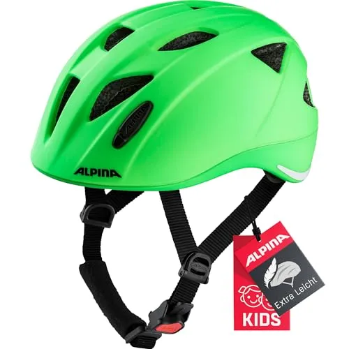 Alpina XIMO L.E. Fahrradhelm für Kinder - Sicher & Leicht mit LED-Option - Fahrradhelme mit Run System Classic Slide für perfekte Passform, hervorragende Belüftung und optionalem LED-Licht für optimale Sichtbarkeit.