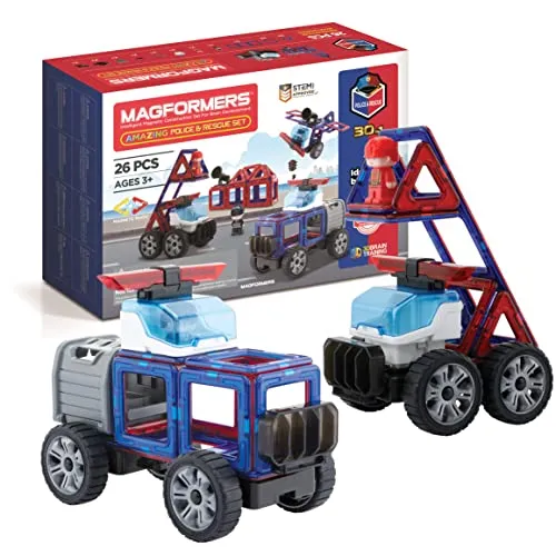 Magformers Amazing Police And Rescue Set von MAGFORMERS