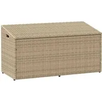 vidaXL Garten-Auflagenbox Beige 110x50x58 cm