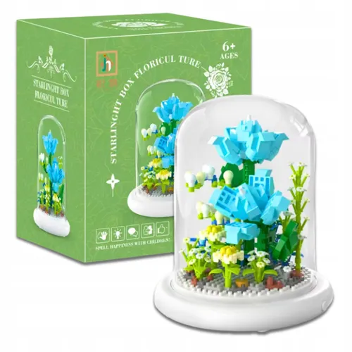 Konstruktions-Baustein-Set Blumenstrauß, Blumen-Steckbausteine 570 Teile