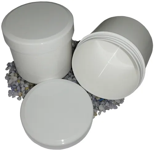 Salbendosen Salbendose Cremedose Kunststoffdose Kruken 75g 90ml Deckel weiß 50