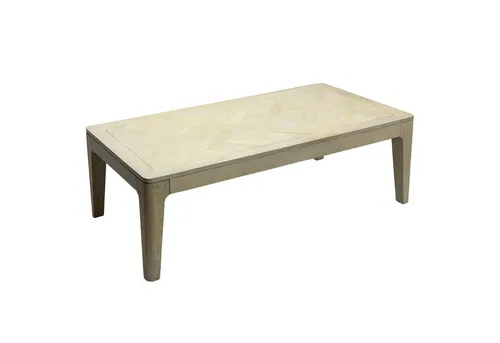 Wohnling Couchtisch WL7.587 Sofatisch white wash 120cm Wohnzimmertisch Loungetisch modern (Warme Holzoptik mit natürlicher Maserung), Zeitloses Design für stilvolle Wohnräume