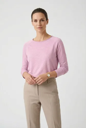 RICHROYAL Langarmshirt 2409 O HJ LS mit offener Ausschnittkante und Saum