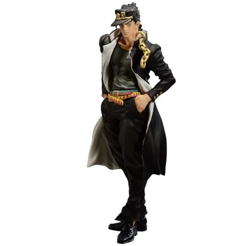 BANPRESTO JoJo's Bizarre Adventure: Stardust Crusader - Jotaro Kujo Figur - Action- & Spielfiguren, detailgetreue Jotaro Kujo Figur mit 16 cm Höhe, perfekt für Sammler und Fans der JoJo-Reihe.