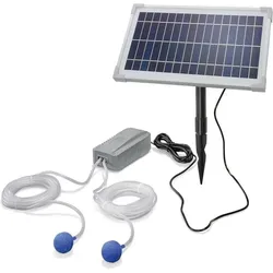 Solar Teichbelüfter 8W 200 l/h - esotec 101845 - Teichbelüfter für optimale Sauerstoffversorgung, ideal für heiße Sommer. Fördert die Selbstreinigung Ihres Gartenteichs mit Solarstrom.