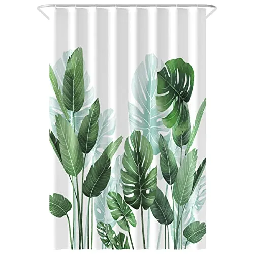 Loti Living Anti-Schimmel Duschvorhang - 120x200 cm - Strelitzia Polyester - Inkl. Ringe - Shower Curtains - Badewanne