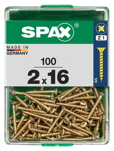 Spax Universalschrauben 2.0 x 16 mm PZ 1