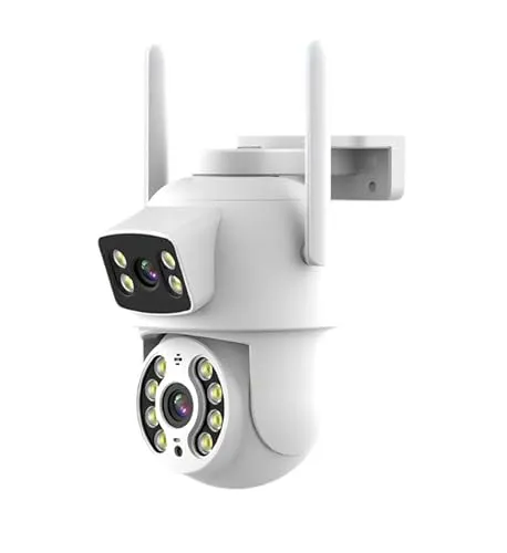 BoT by BlueRoad Überwachungskamera Aussen WiFi NA1 Double Tuya – Smart Home Outdoor Kamera, IP Kamera mit WLAN, Local/Cloud Storage