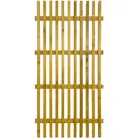 GartenLand Lattenzaun BERGAMO 90x180 cm – Abgeschrägt, KDI, Fichte