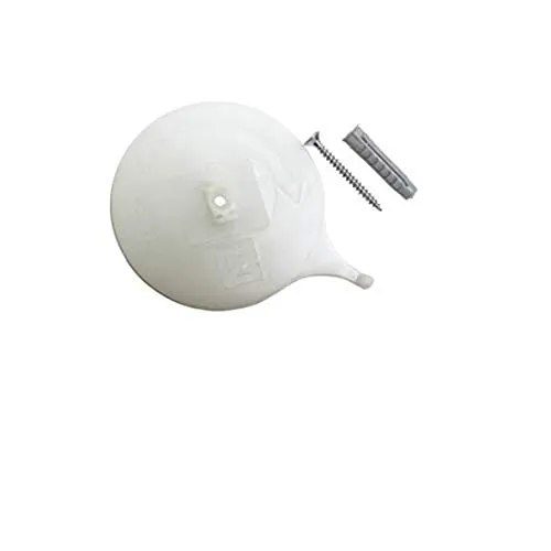 GARDINIA Deckenträger für Aluminium-Vorhangschiene, 3-läufig, Weiß, 2 Stück
