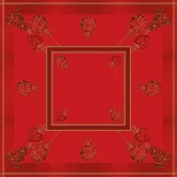 Sovie Home Tischdecke Tiffany in Rot aus Linclass® Airlaid, Einweg Weihnachtstischdecke stoffähnlich, ideal für Advents- & Weihnachtsfeiern, 80x80 cm, 1 Stück