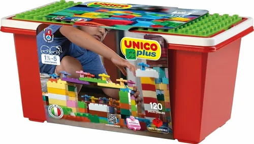 Unico Plus Baustein Box 120 Steine für Kleinkinder