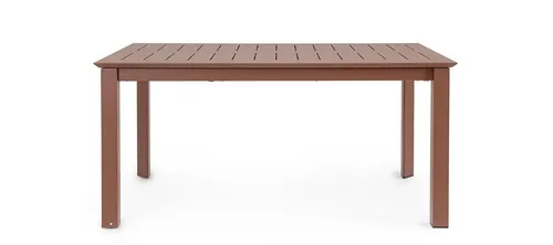 Bizzotto Tisch Ausziehbar Konnor 100 x 160/240 CM Rost - Ausziehbarer Esstisch in rustikalem Design, ideal für gesellige Runden und platzsparend für kleinere Räume.