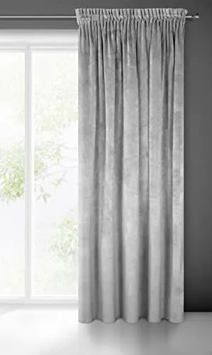 Eurofirany Villa Samtvorhang Stahlgrau 140x270cm in grau von Eurofirany