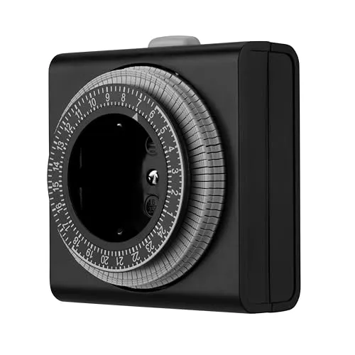 REV Zeitschaltuhr Steckdose – 24h Mechanischer Timer