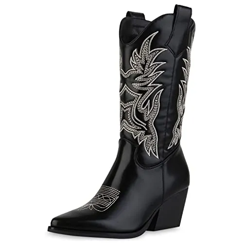 VAN HILL Damen Cowboystiefel von Van Hill