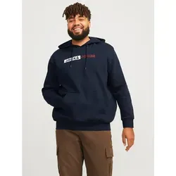 JACK & JONES Male Kapuzenpullover Plus Logo - Kapuzenpullover für Herren, aus 70% Baumwolle und 30% Polyester, sorgt für hohen Tragekomfort und lässigen Style.