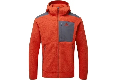Mountain Equipment Highpile Hooded Mens Jacket - Warm & Flauschig - Skitourenjacke für Männer, aus hochflorigem Fleece und EXOLITE Softshell, ideal als isolierende Zwischenschicht für kalte Bedingungen. Mit Kapuze und mehreren Taschen für optimalen Komfort.