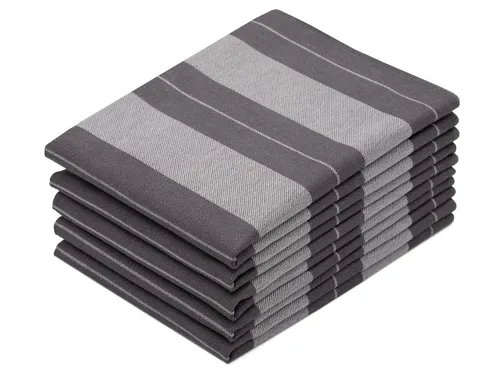 ZOLLNER Geschirrtuch, 50 x 70 cm, 100% Baumwolle in grau von Zollner