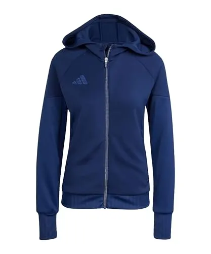 adidas Performance Tiro 25 Travel Kapuzenjacke Damen blau, L (42-44) - Stylische Kapuzenjacke von adidas Performance für Damen, ideal für Sport und Freizeit. Komfortabler Schnitt und praktische Kapuze für zusätzlichen Schutz.