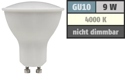 McShine LED-Strahler McShine ''PV-90'' GU10, 9W, 900lm, 120°, 4000K, neutralweiß